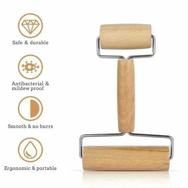 نشابة البيتزا الخشبية - بيج